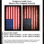 Rustic & Grunge American Flag Pair EW9 Decoupage 薄葉紙