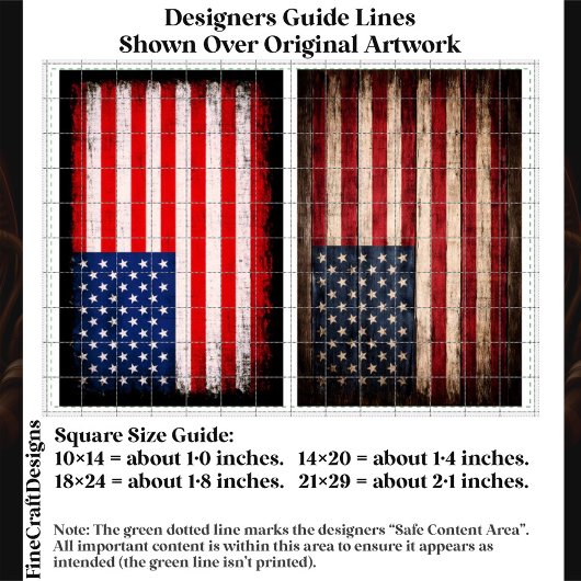 Rustic & Grunge American Flag Pair EW9 Decoupage 薄葉紙