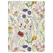 Rustic Hand-Drawn Meadow Wildflower クリップボード (裏面)