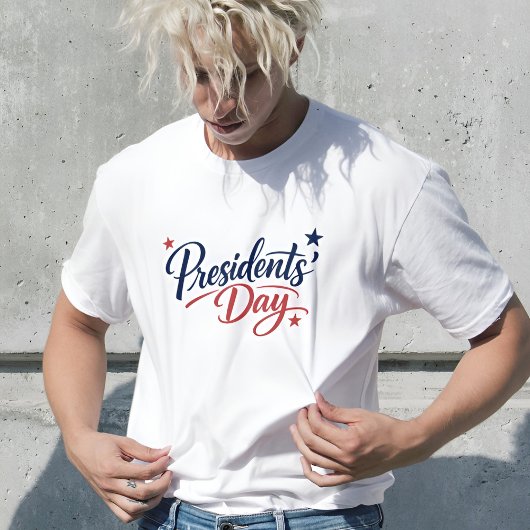 Rustic Hand Drawn Presidents Day Typography Art Tシャツ