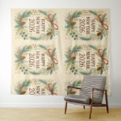 rustic happy new year 2026 party backdrop タペストリー (インサイチュ(横))