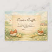 Rustic Hen and Chicks Diapper Raffle エンクロージャーカード (正面)