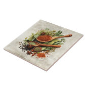 Rustic Herbs & Spices Watercolors タイル (側面)