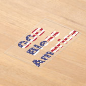 Rustic Heritage Patriotic Celebration Invitation  アクリル招待状 (レイダウン)