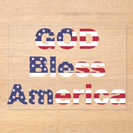 Rustic Heritage Patriotic Celebration Invitation  アクリル招待状 (正面)