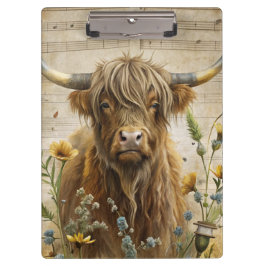 Rustic Highland Cow  クリップボード