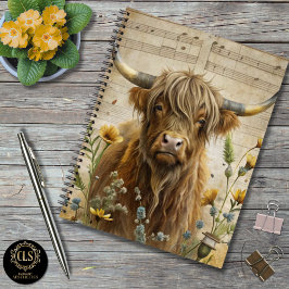 Rustic Highland Cow ノートブック