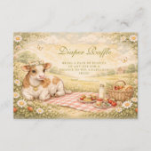 Rustic Highland Cow Diapper Raffle エンクロージャーカード (正面)