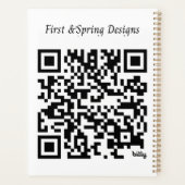 Rustic Highland Cow Vintage Truck Sunflowers  プランナー手帳 (裏面)