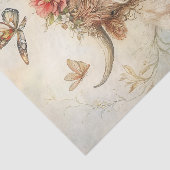 Rustic Highland Cow With Butterfly Decoupage 薄葉紙 (詳細)