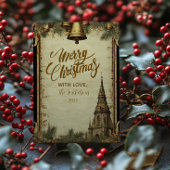 Rustic Holiday Bells Christmas シーズンカード