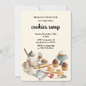 Rustic Holiday Cookie Swap | Cozy Christmas  招待状 (正面)