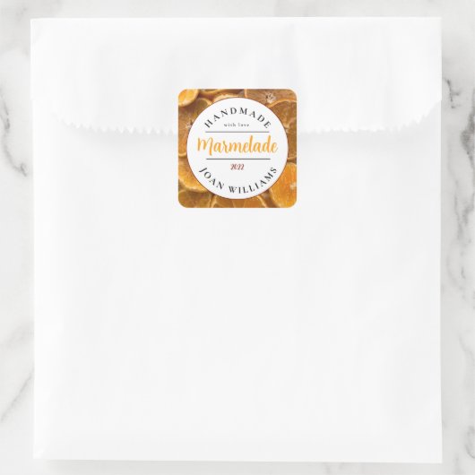 Rustic Homemade Marmelade スクエアシール (バッグ)