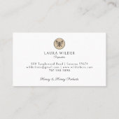 Rustic Honey Bee Beekeeper Apiary 名刺 (裏面)