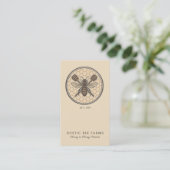 Rustic Honey Bee Beekeeper Apiary 名刺 (スタンド正面)