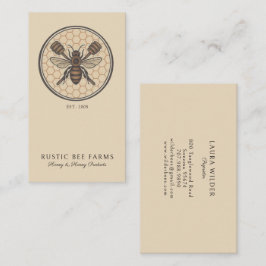 Rustic Honey Bee Beekeeper Apiary 名刺