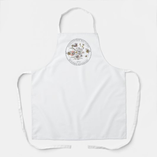 Rustic Honey Bee Florals Apiary Beekeeper  エプロン (正面)