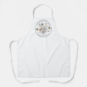 Rustic Honey Bee Florals Apiary Beekeeper エプロン (正面)