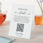 Rustic Honeymoon Fund QR Wishing 台座サイン (インサイチュ)