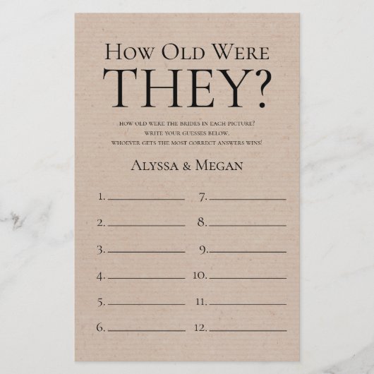Rustic How Old Were They LGBTQ (正面)
