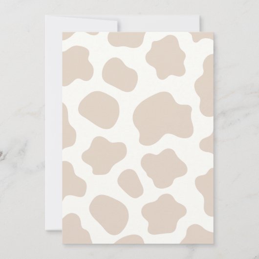 Rustic How The West Was One Cowboy 1st Birthday 招待状 (裏面)