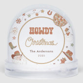 Rustic Howdy Western Family Photo Christmas (裏面)