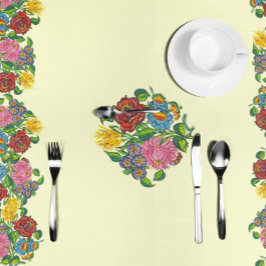 Rustic Hungarian flowers テーブルクロス