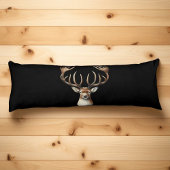 Rustic Hunter Deer Antler Memories Photo ボディピロー