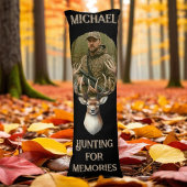 Rustic Hunter Deer Antler Memories Photo ボディピロー