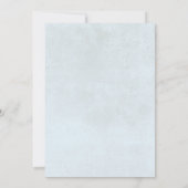 Rustic Hydrangea Blue White Floral Bridal Shower 招待状 (裏面)