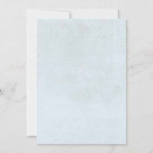 Rustic Hydrangea Blue White Floral Bridal Shower 招待状 (裏面)