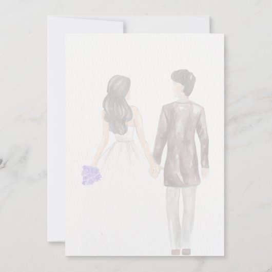 Rustic Islamic Save the Date 招待状 (裏面)