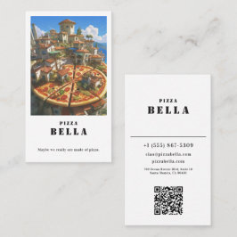 Rustic Italian Pizza Bella Coastal Town Shop 名刺