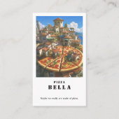 Rustic Italian Pizza Bella Coastal Town Shop 名刺 (正面)