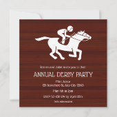 Rustic Jockey Annual Derby Party Invitation 招待状 (正面)