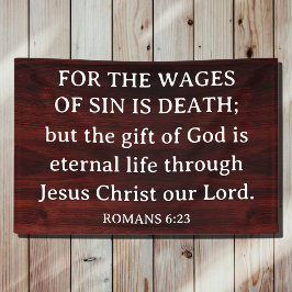 Rustic King James Bible Romans Christian Gospel 横断幕