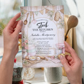 Rustic Kitchen Themed Bridal Shower 招待状