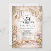 Rustic Kitchen Themed Bridal Shower 招待状 (正面)