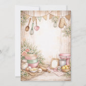 Rustic Kitchen Themed Bridal Shower 招待状 (裏面)