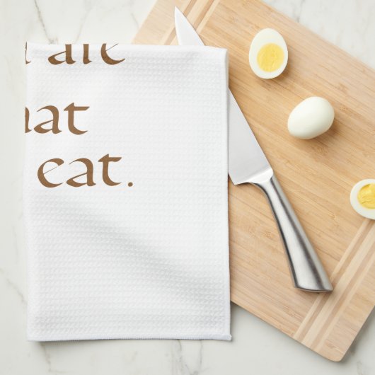 Rustic Kitchen Towel with Bread & Hand Lettering キッチンタオル (四つ折り)