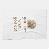 Rustic Kitchen Towel with Bread & Hand Lettering キッチンタオル (横)