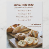 Rustic Kraft Bakery New Open Grand Opening Flyer チラシ (裏面)