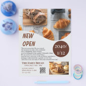 Rustic Kraft Bakery New Open Grand Opening Flyer チラシ (シングル)