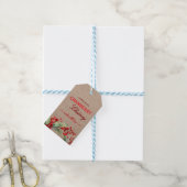 Rustic Kraft Christmas Cranberry Chutney Labels ギフトタグ (より糸付き)
