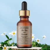 Rustic kraft paper simple dropper bottle label ラベル