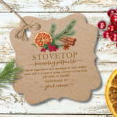 Rustic Kraft Stovetop Potpourri Tag フェイバータグ