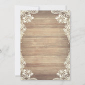 Rustic Lace,Lights Cowgirl Boots Hat Quinceañera 招待状 (裏面)