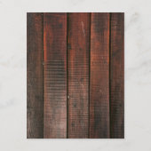 Rustic Lace Wood String Lights Wedding Details エンクロージャーカード (裏面)