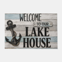 Rustic Lake House Anchor Nautical Coastal 