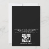 Rustic Lake Reflections Lakeside QR Code Wedding 招待状 (裏面)